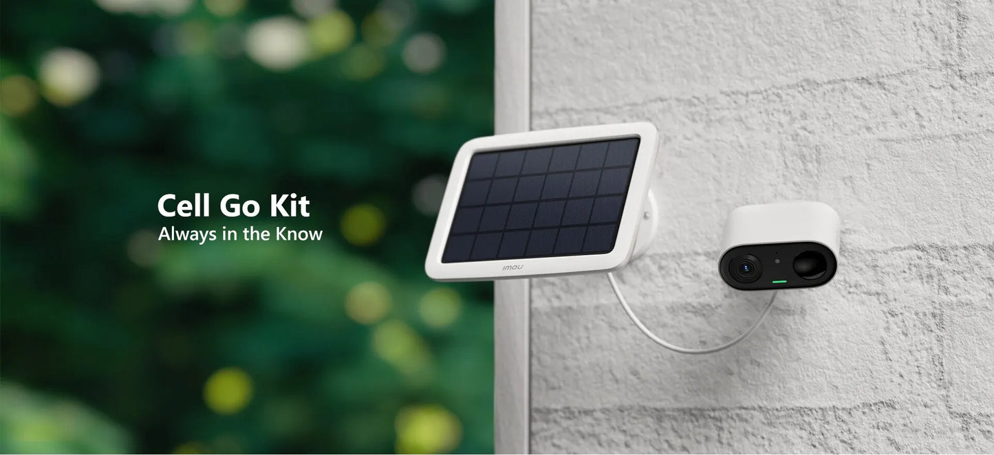 IMOU Cell Go with Solar panel Rechargeable Camera Wi-Fi Vlog feature Outdoor Surveillance Cameras PIR Human Detection IP65