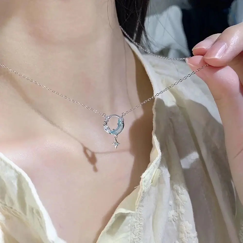 Korean Exquisite Retro Flower Love Heart Beaded Necklace For Women Personality Simple Cool Clavicle Chain Fashion Y2K Jewelry