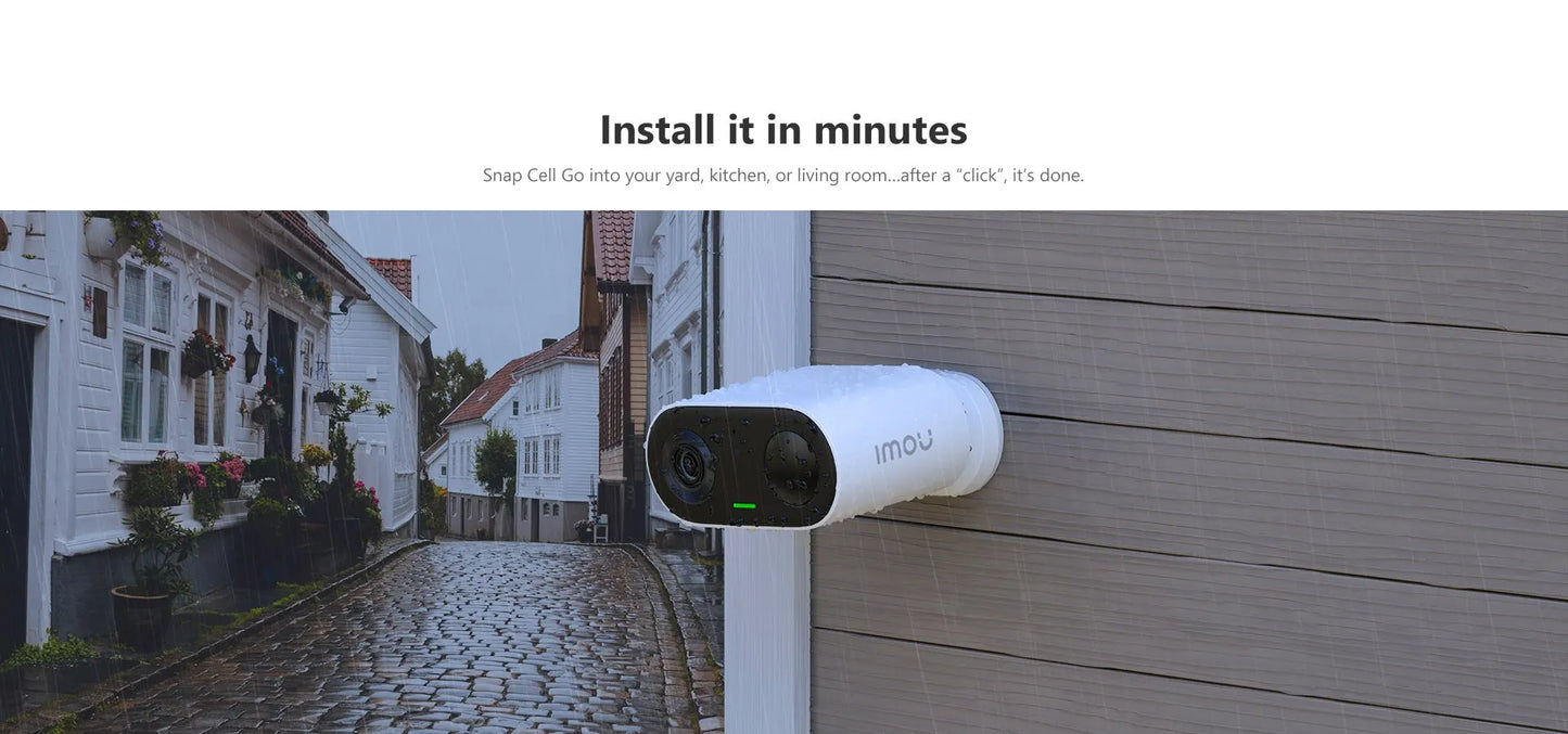 IMOU Cell Go with Solar panel Rechargeable Camera Wi-Fi Vlog feature Outdoor Surveillance Cameras PIR Human Detection IP65