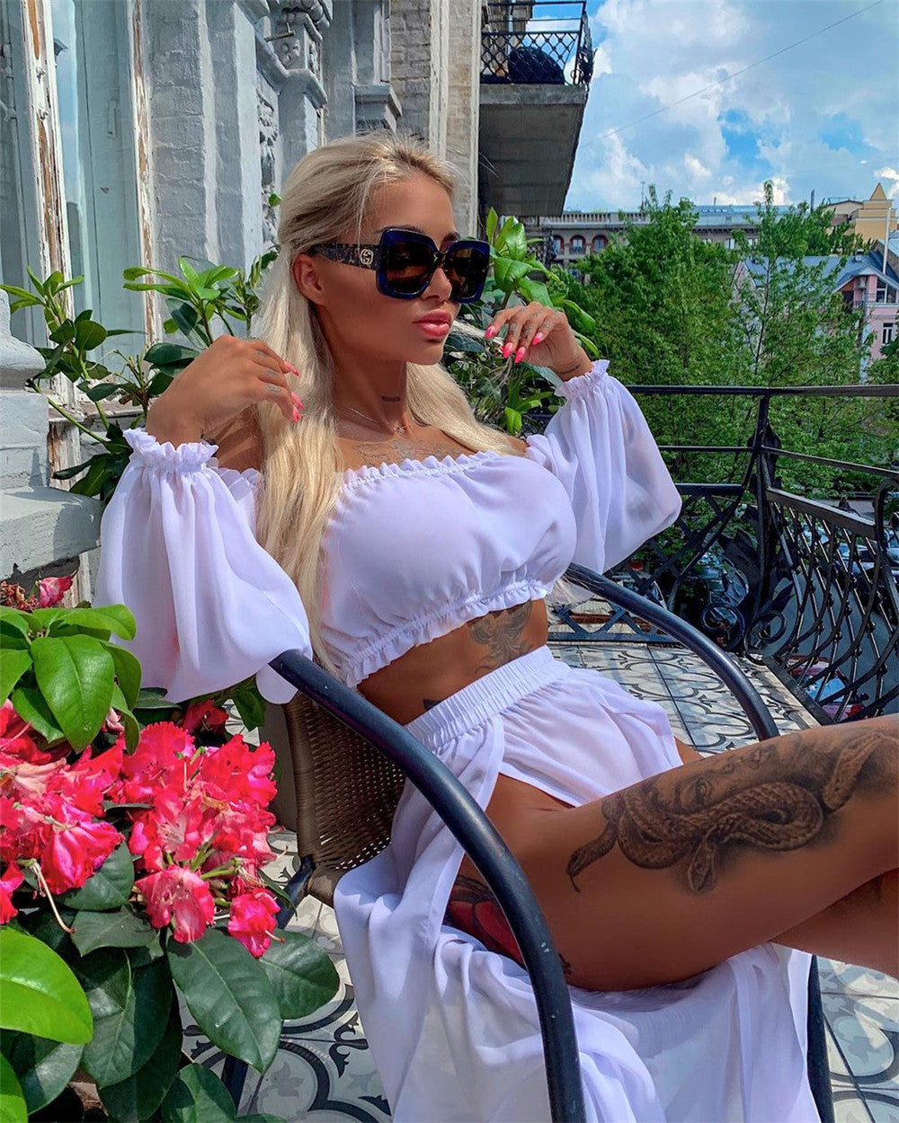 2021 Bikini Beach Cover Up Women Summer Ladies Bathing Suit Two Piece Dress Swimwear Swimsuit Beachwear 2Pcs Sets