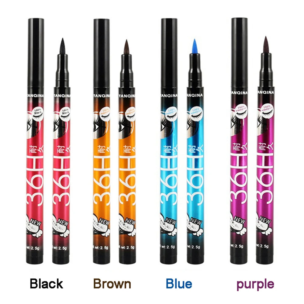 5 style of black liquid eyeliner shade brown make up eye liner pencil color eyeliner waterproof eyeliner eyes makeup stencil