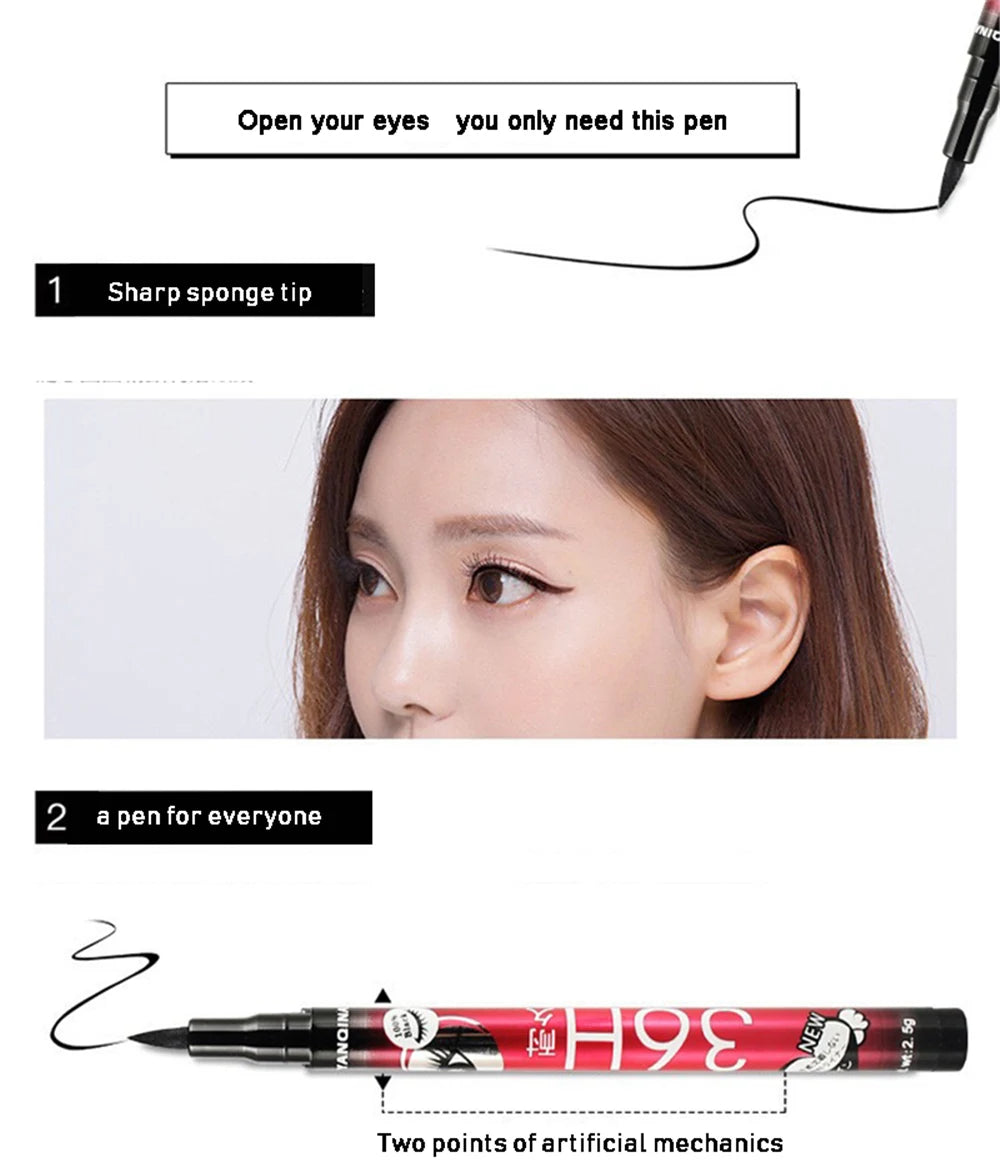 5 style of black liquid eyeliner shade brown make up eye liner pencil color eyeliner waterproof eyeliner eyes makeup stencil
