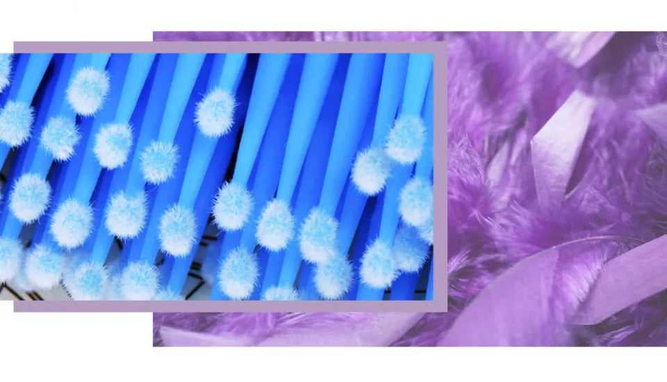 100pcs Micro make up brushes Eyelash Extension EyeLash Glue Brushes Lint Free Applicators Disposable MakeUp brushes Makeup Tools