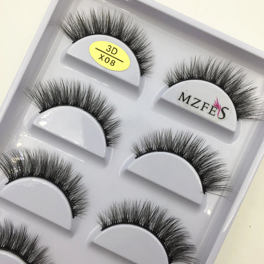 33 Style 10/50/100 Boxes 5 Pairs Natural 3D Mink False Eyelashes Makeup Fake Eye Lashes Faux Cils Make Up Beauty Tools Wholesale