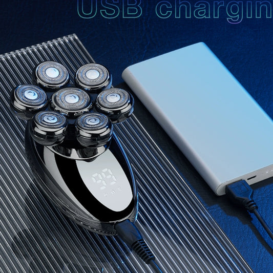 German Technology Seven Cutter Head Bald Head Handy Gadget Shaving Head Special Self-Scraping Shaving Hair Hair Clipper Electric Razor Male