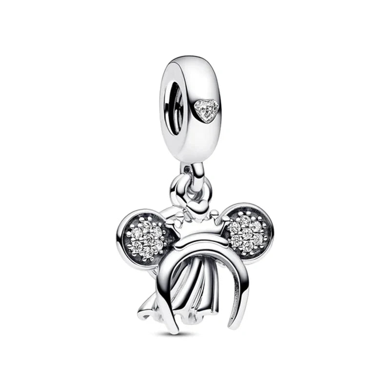 New 925 Sterling Silver Minnie Stitch Poker Vinnie Diy Bead Fit Original Charms Bracelets Jewerly Pandora Accessories Pendant