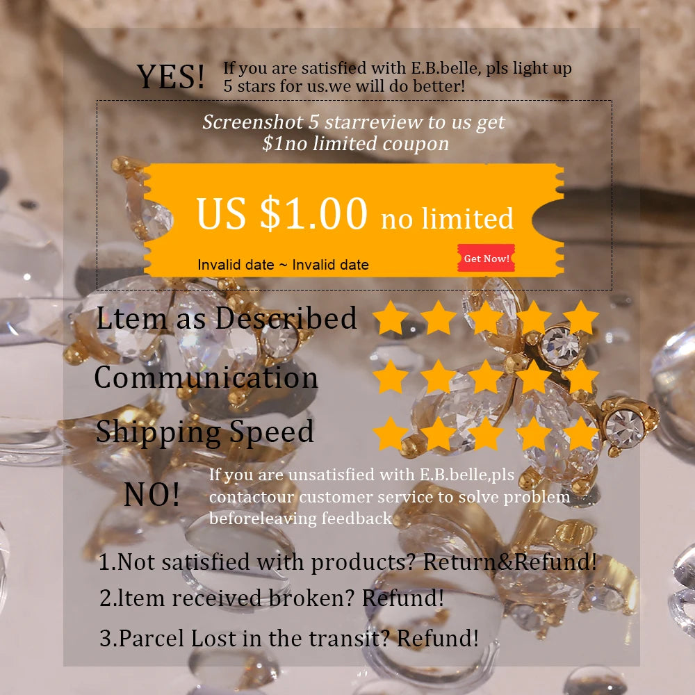 E.B.belle Gold Plated Stainless Steel Freshwater Pearls Rings For Women accesorios para mujer bagues acier inoxydables femmes