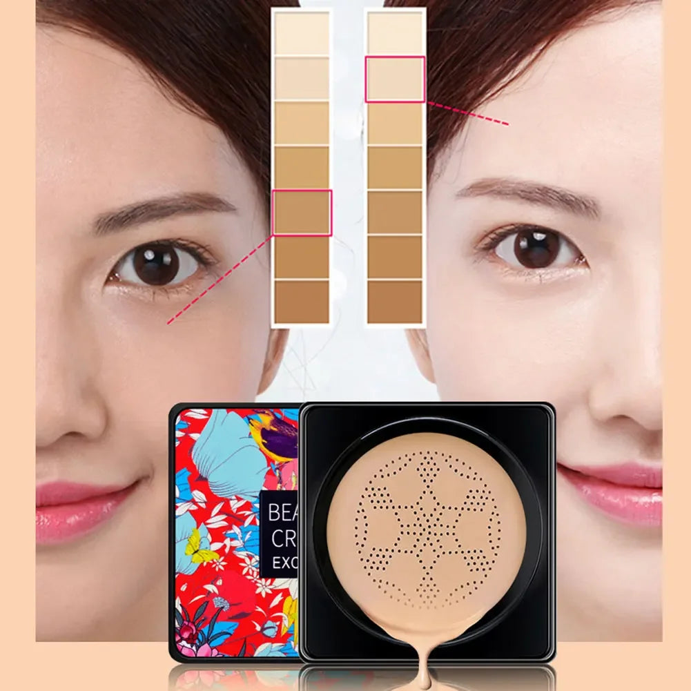 Mushroom Head Air Cushion Cc Cream Foundation Waterproof Facial Cosmetics Bright Make-up Women's Base Makeup Korean New