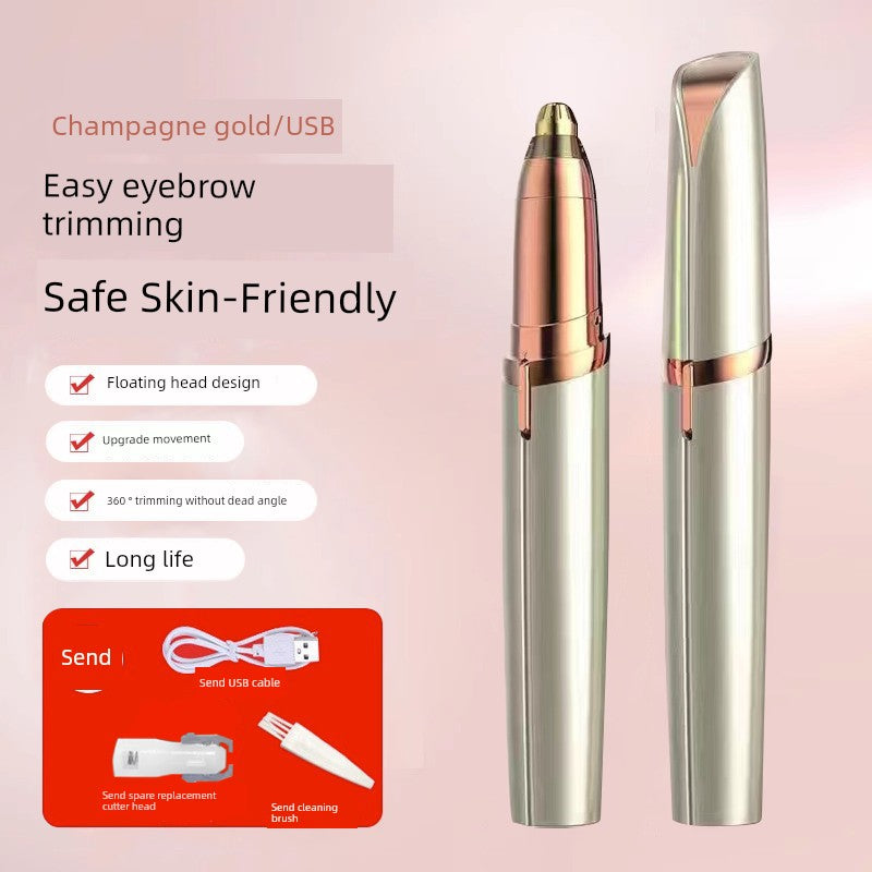 Electric Eyebrow Razor for Women Only Automatic Eyebrow Trimming Handy Gadget Eyebrow Shaving Trimmer Men Eyebrow Scraping Instrument 2023 New Arrival