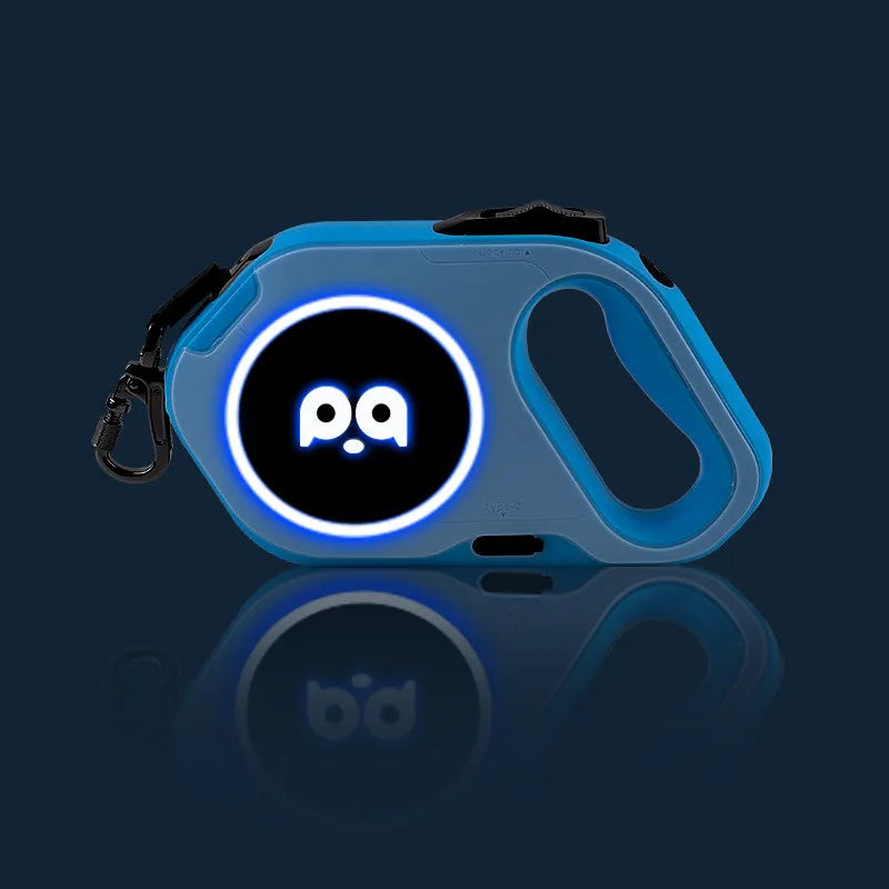 5M Automatic Retractable Dog Leash LED Luminous Leading Light Straps For Small Medium Dogs Puppy Pet Flexi Walking Running Lead