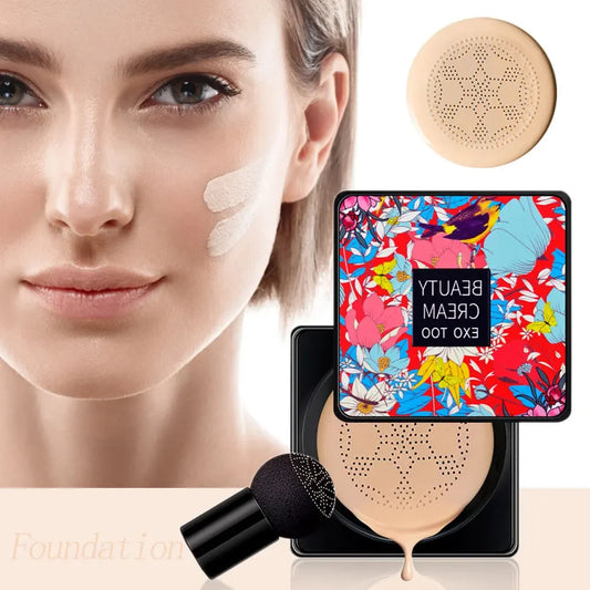 Mushroom Head Air Cushion Cc Cream Foundation Waterproof Facial Cosmetics Bright Make-up Women's Base Makeup Korean New