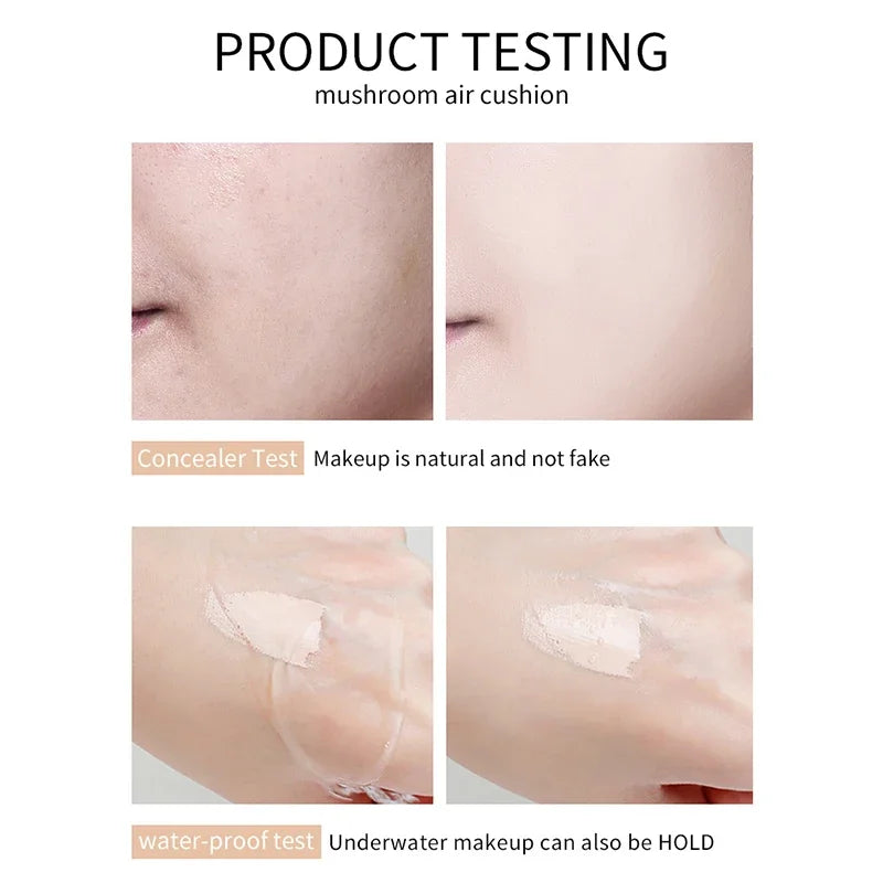 Mushroom Head Air Cushion Cc Cream Foundation Waterproof Facial Cosmetics Bright Make-up Women's Base Makeup Korean New