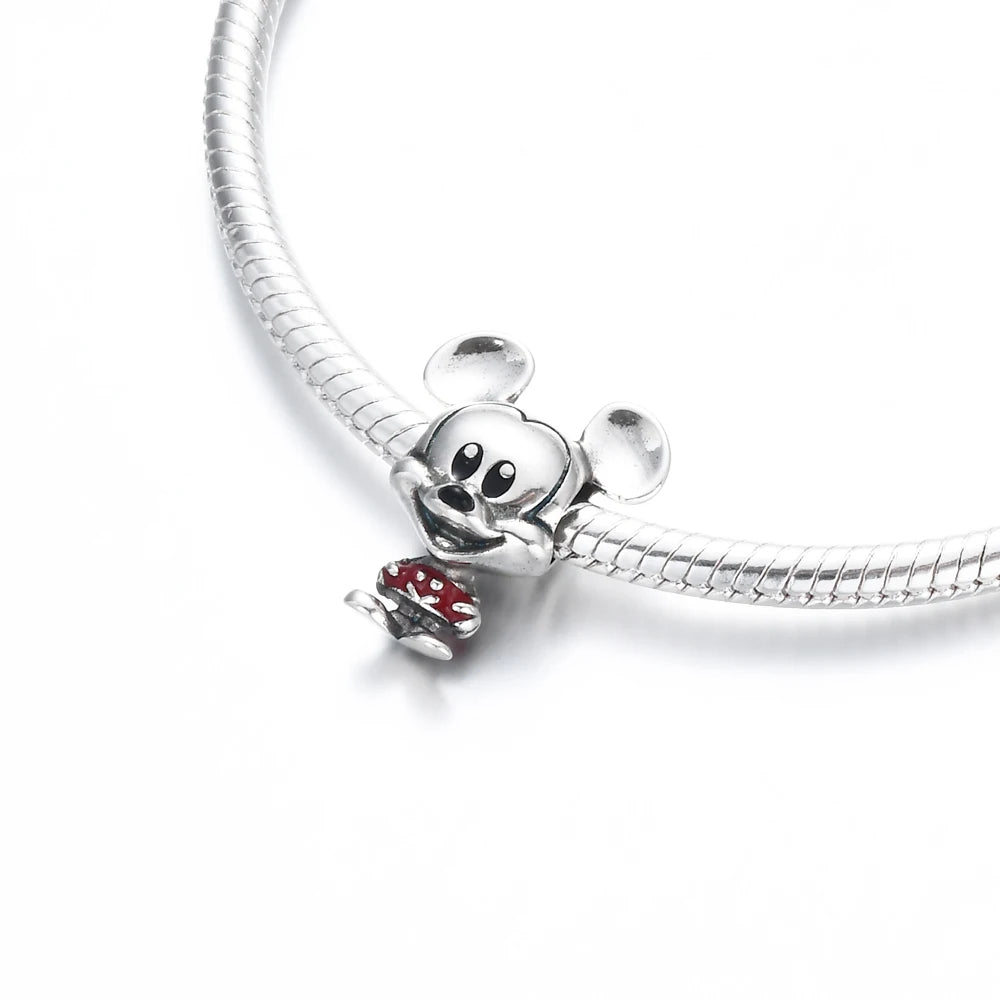 New 925 Sterling Silver Minnie Stitch Poker Vinnie Diy Bead Fit Original Charms Bracelets Jewerly Pandora Accessories Pendant