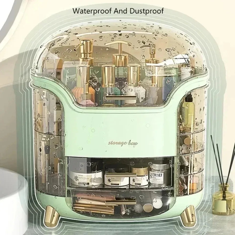 Cosmetic Storage Box Waterproof Jewelry Boxes Dust Proof Large Capacity Multifunctional Luxury Home Storage Make Up Organizer