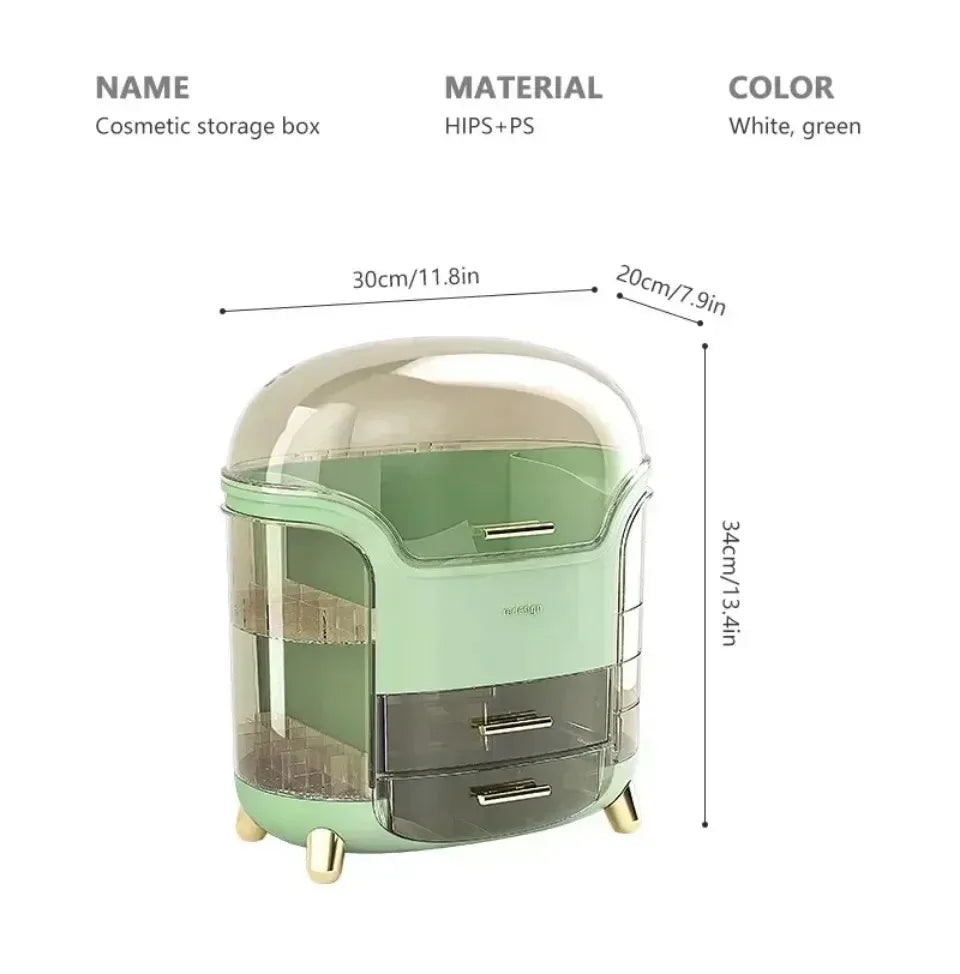 Cosmetic Storage Box Waterproof Jewelry Boxes Dust Proof Large Capacity Multifunctional Luxury Home Storage Make Up Organizer