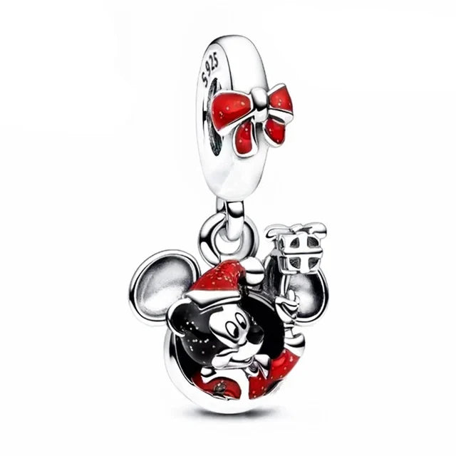 New 925 Sterling Silver Minnie Stitch Poker Vinnie Diy Bead Fit Original Charms Bracelets Jewerly Pandora Accessories Pendant