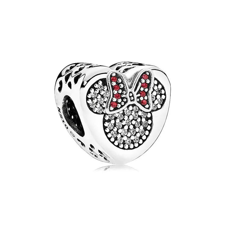 New 925 Sterling Silver Minnie Stitch Poker Vinnie Diy Bead Fit Original Charms Bracelets Jewerly Pandora Accessories Pendant