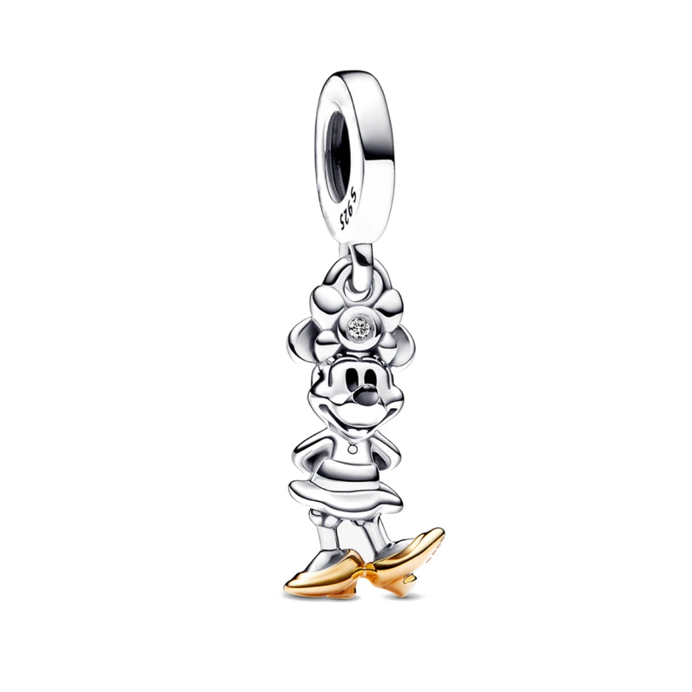 New 925 Sterling Silver Minnie Stitch Poker Vinnie Diy Bead Fit Original Charms Bracelets Jewerly Pandora Accessories Pendant