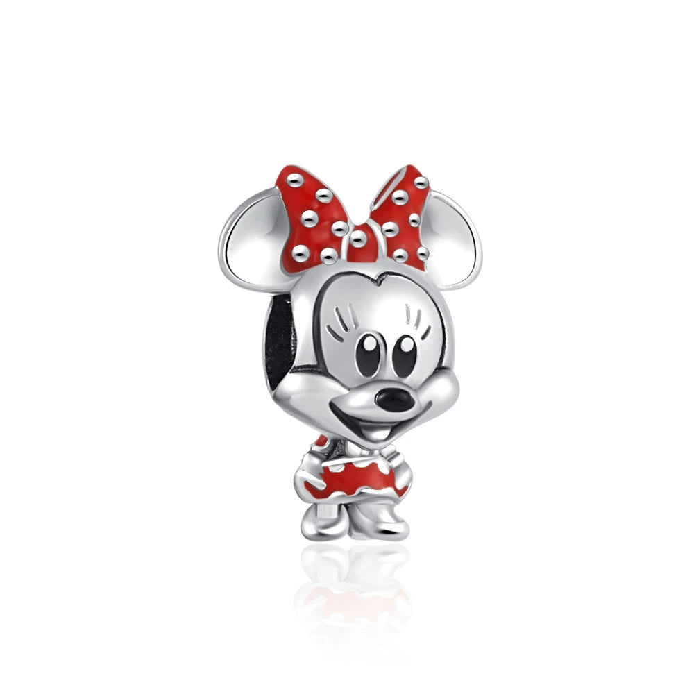 New 925 Sterling Silver Minnie Stitch Poker Vinnie Diy Bead Fit Original Charms Bracelets Jewerly Pandora Accessories Pendant