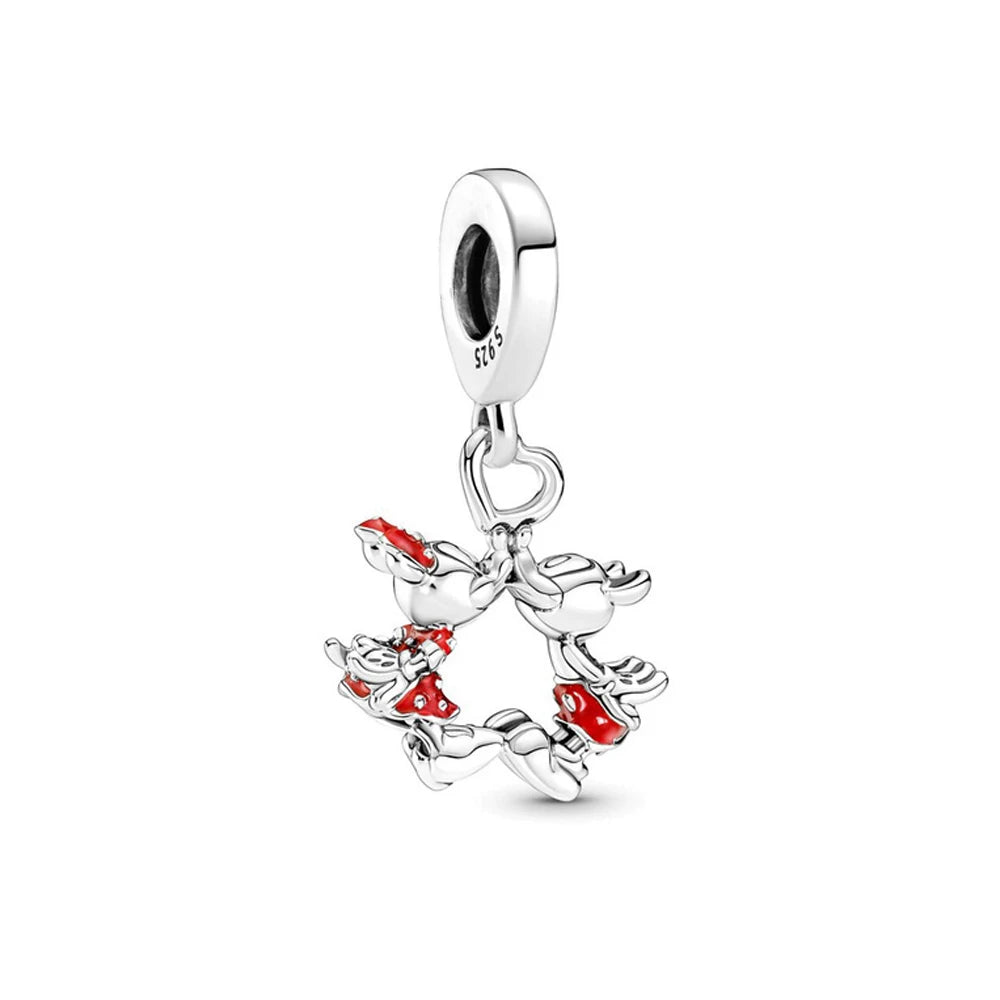 New 925 Sterling Silver Minnie Stitch Poker Vinnie Diy Bead Fit Original Charms Bracelets Jewerly Pandora Accessories Pendant