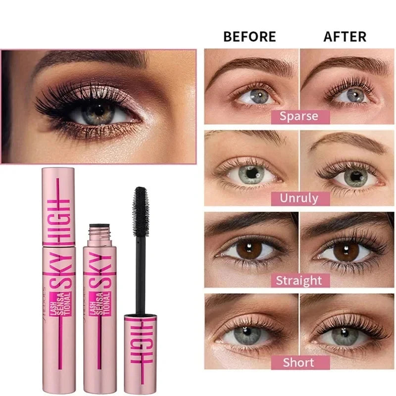 Lengthening Mascara Waterproof Long Lasting Silky Eyelashes Make Up Sweat-resistant Non-smudging Easy To Remove Eye Cosmetic