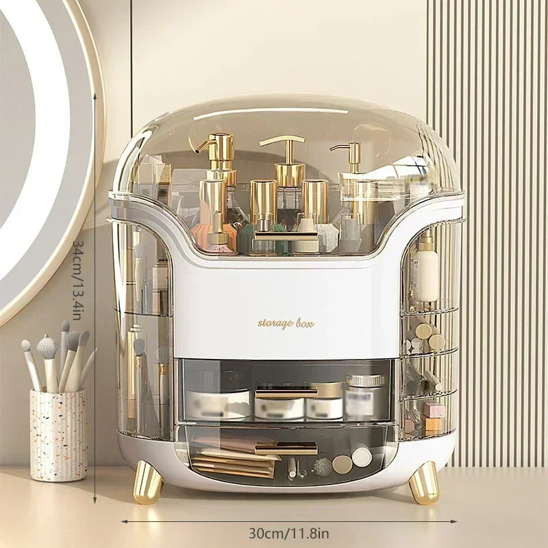 Cosmetic Storage Box Waterproof Jewelry Boxes Dust Proof Large Capacity Multifunctional Luxury Home Storage Make Up Organizer