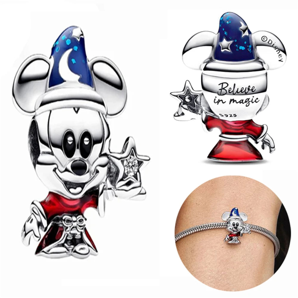 New 925 Sterling Silver Minnie Stitch Poker Vinnie Diy Bead Fit Original Charms Bracelets Jewerly Pandora Accessories Pendant