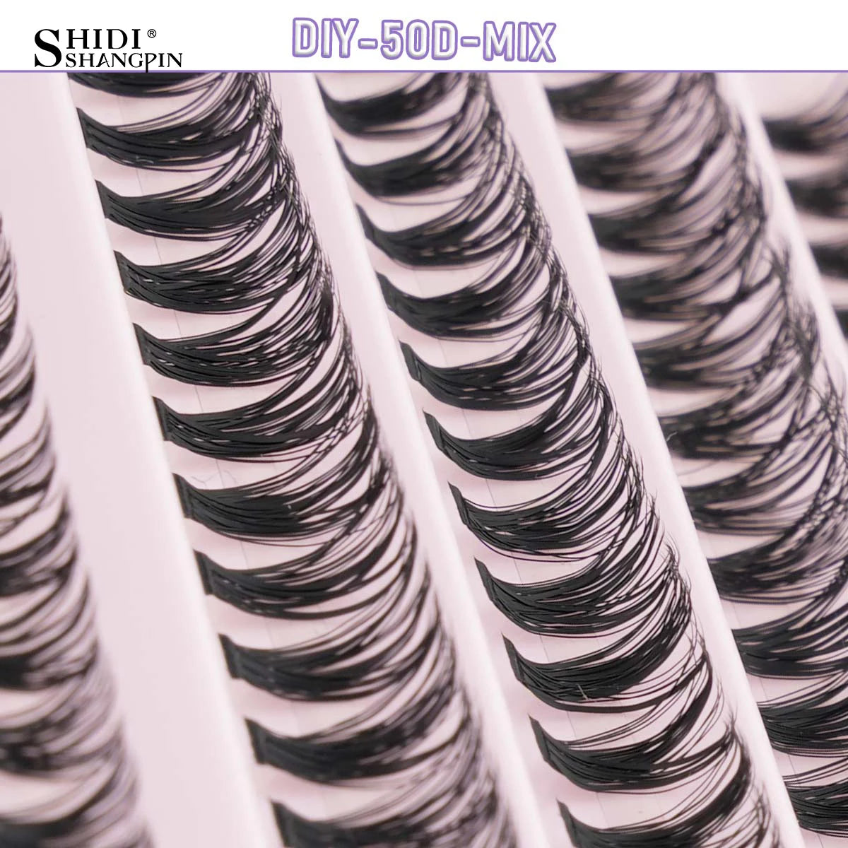 Individual Lashes C/D Curl DIY False Eyelashes Makeup Lash Clusters Set Eyelash Extension Kit Lashes Bond and Seal Make Up Tool
