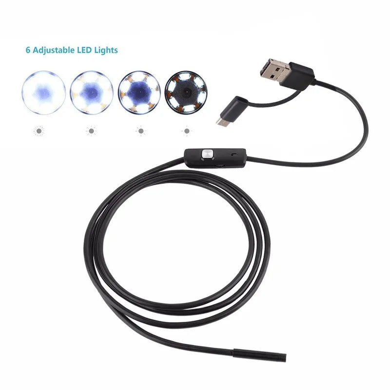 MM Class Endoscope Camera Flexible Waterproof Mini Industrial Endoscope Camera for Mobile Phone Adjustable
