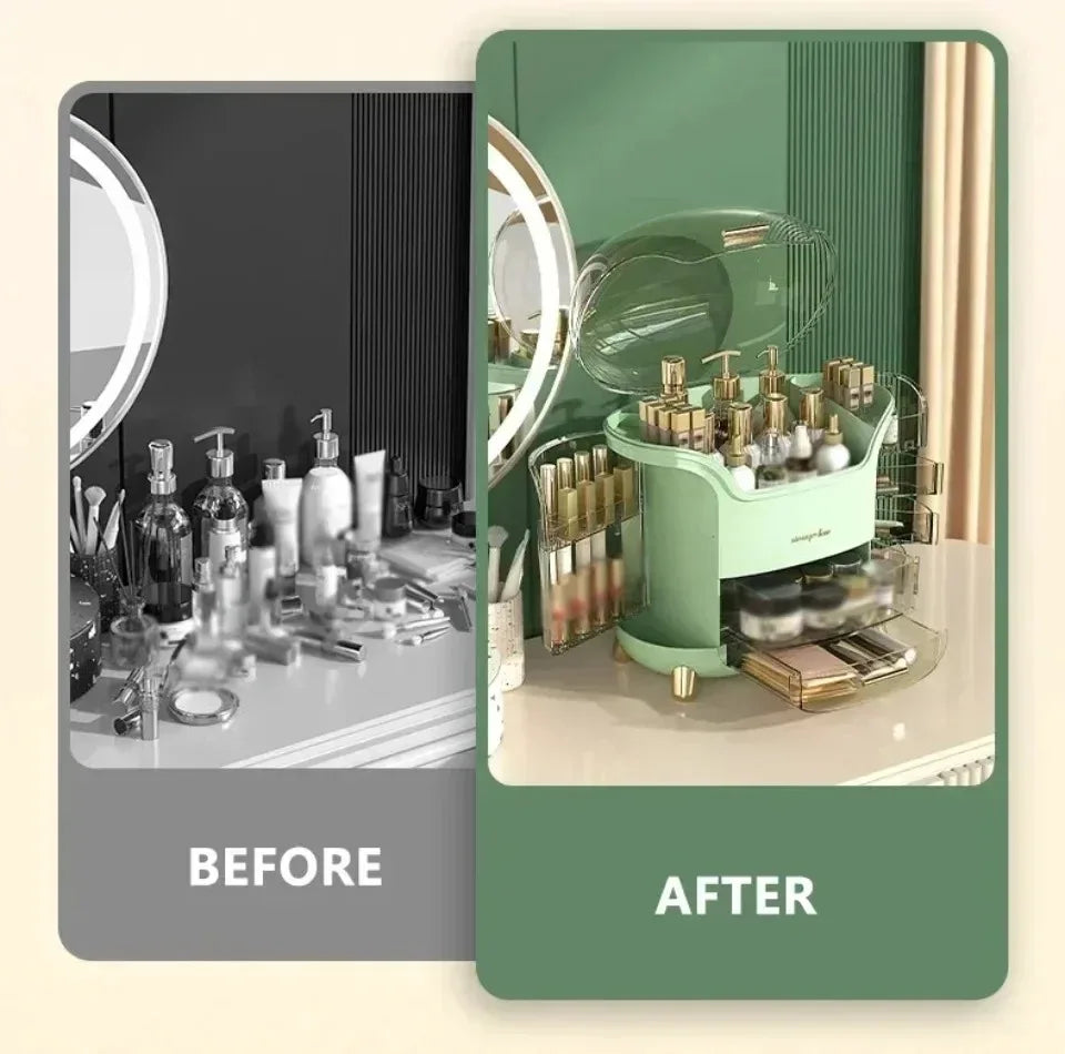 Cosmetic Storage Box Waterproof Jewelry Boxes Dust Proof Large Capacity Multifunctional Luxury Home Storage Make Up Organizer