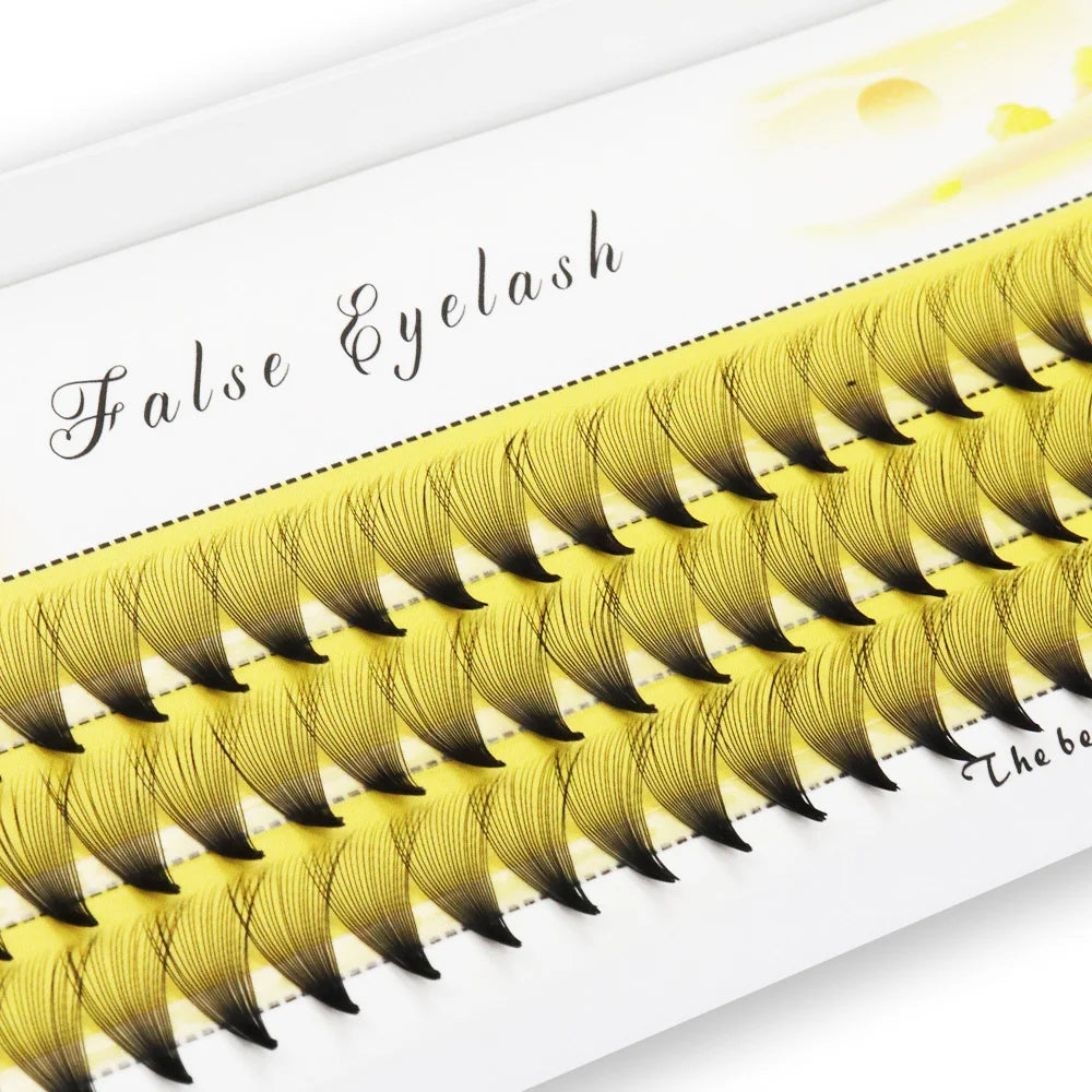 60 pcs/lot 20D handmade natural eyelash extension individual lashes nakeds make up eyelash 0.07 C curl individual lashes makeup