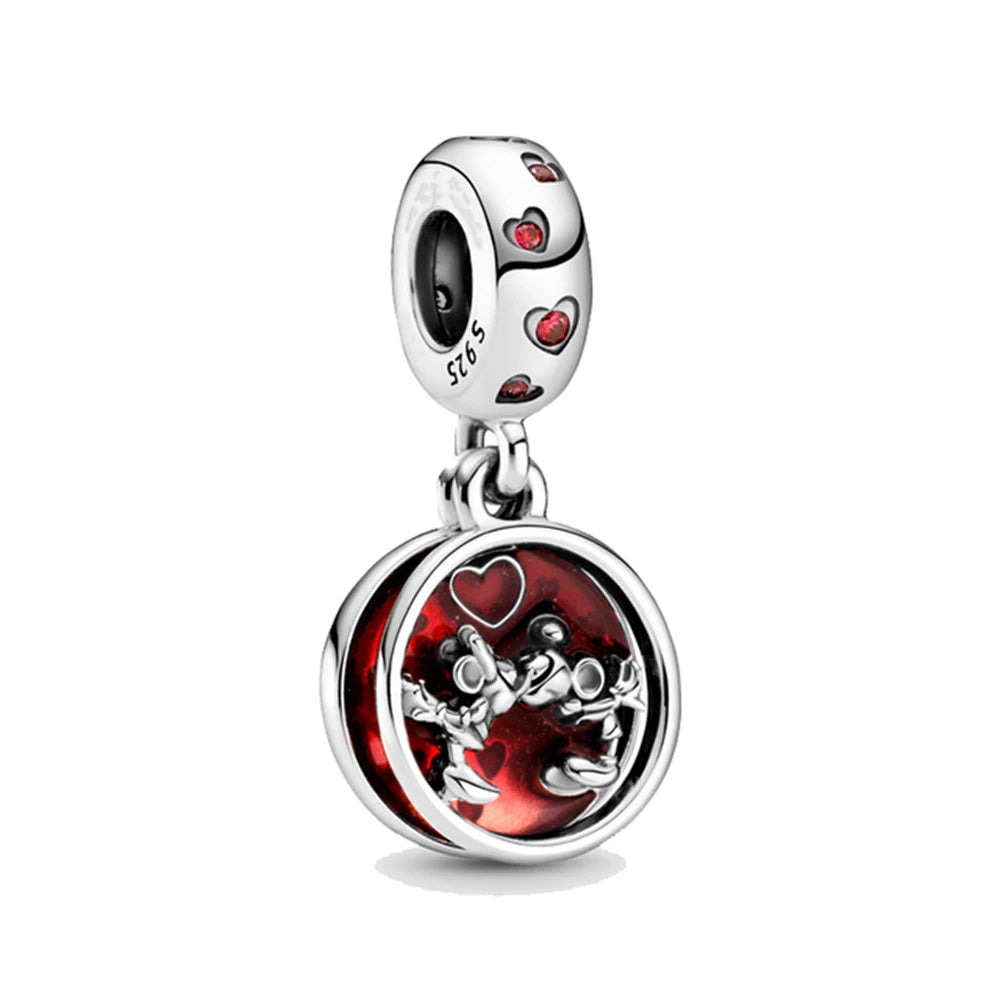 New 925 Sterling Silver Minnie Stitch Poker Vinnie Diy Bead Fit Original Charms Bracelets Jewerly Pandora Accessories Pendant