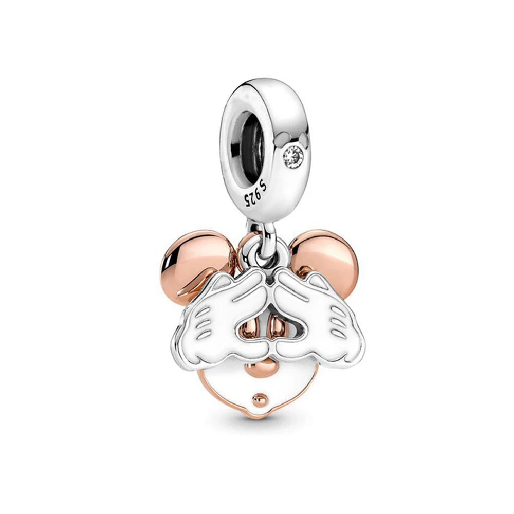 New 925 Sterling Silver Minnie Stitch Poker Vinnie Diy Bead Fit Original Charms Bracelets Jewerly Pandora Accessories Pendant