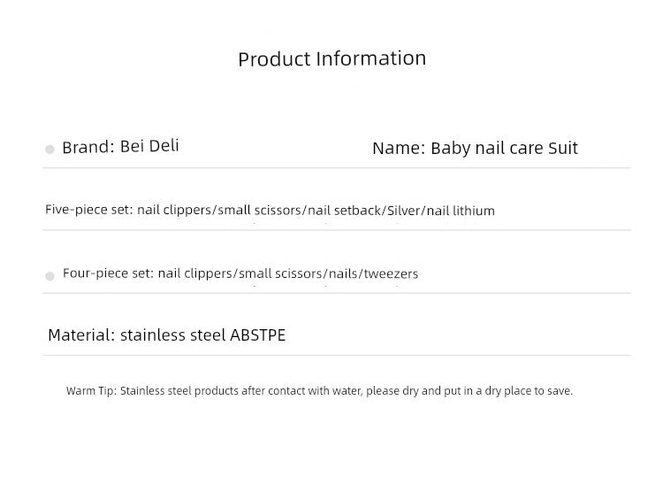 Newborn Anti-Pinch Dedicated Baby and Infant Nail Scissors