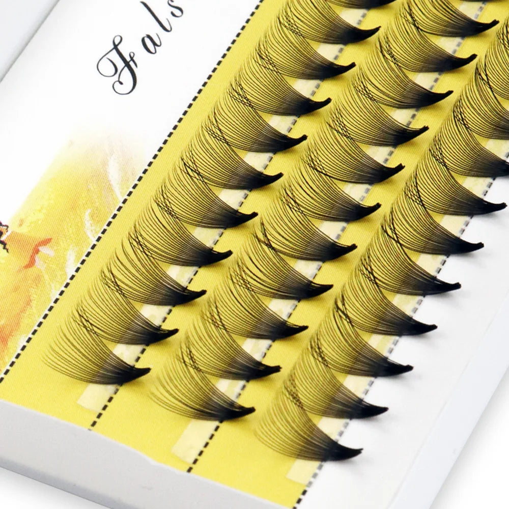 60 pcs/lot 20D handmade natural eyelash extension individual lashes nakeds make up eyelash 0.07 C curl individual lashes makeup