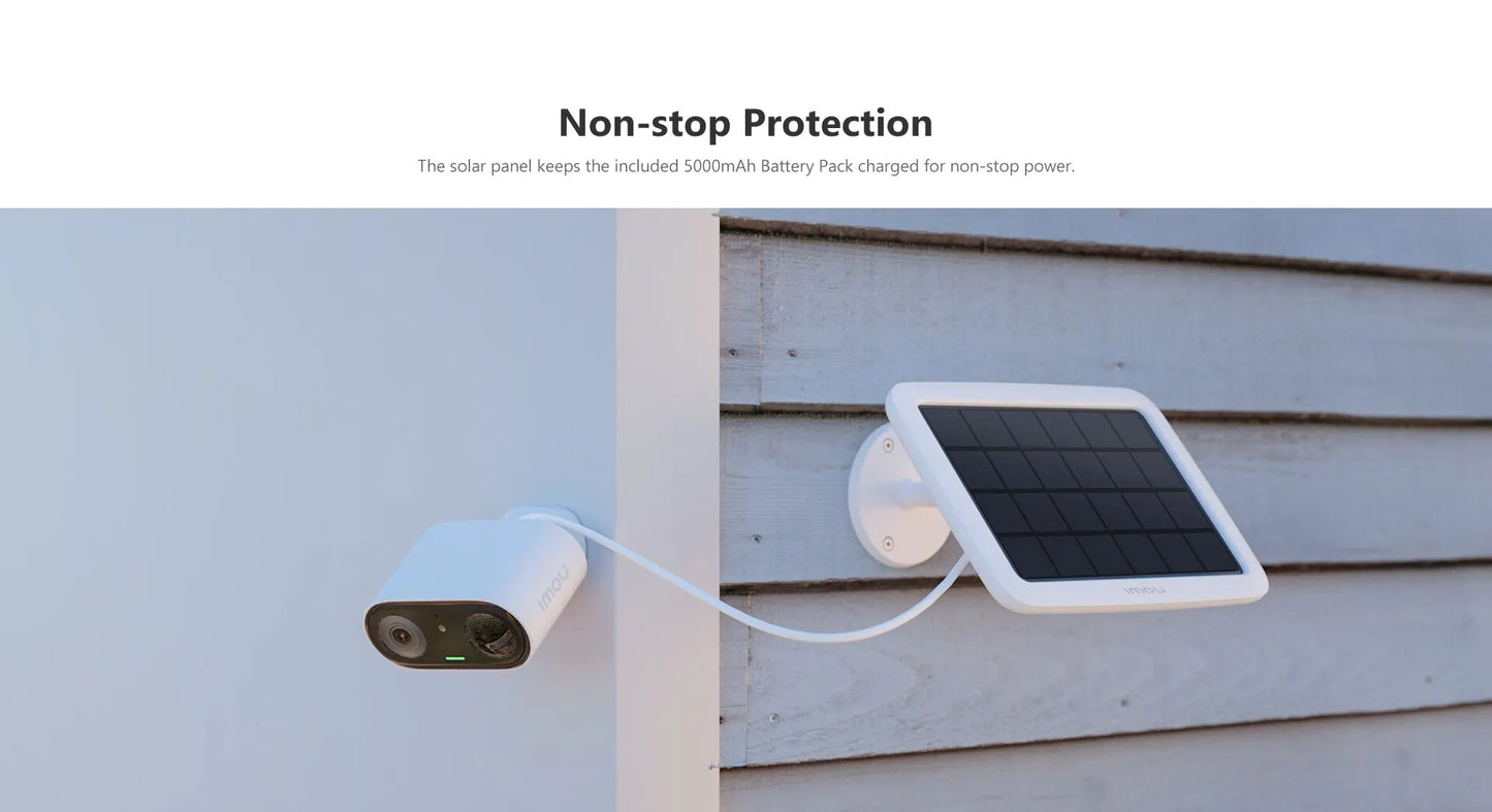 IMOU Cell Go with Solar panel Rechargeable Camera Wi-Fi Vlog feature Outdoor Surveillance Cameras PIR Human Detection IP65