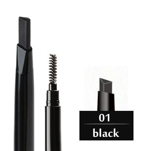 5 Color Double Ended Eyebrow Pencil Waterproof Make Up Long Lasting No Blooming Rotatable Triangle Eye Brow Tattoo Pen Makeup