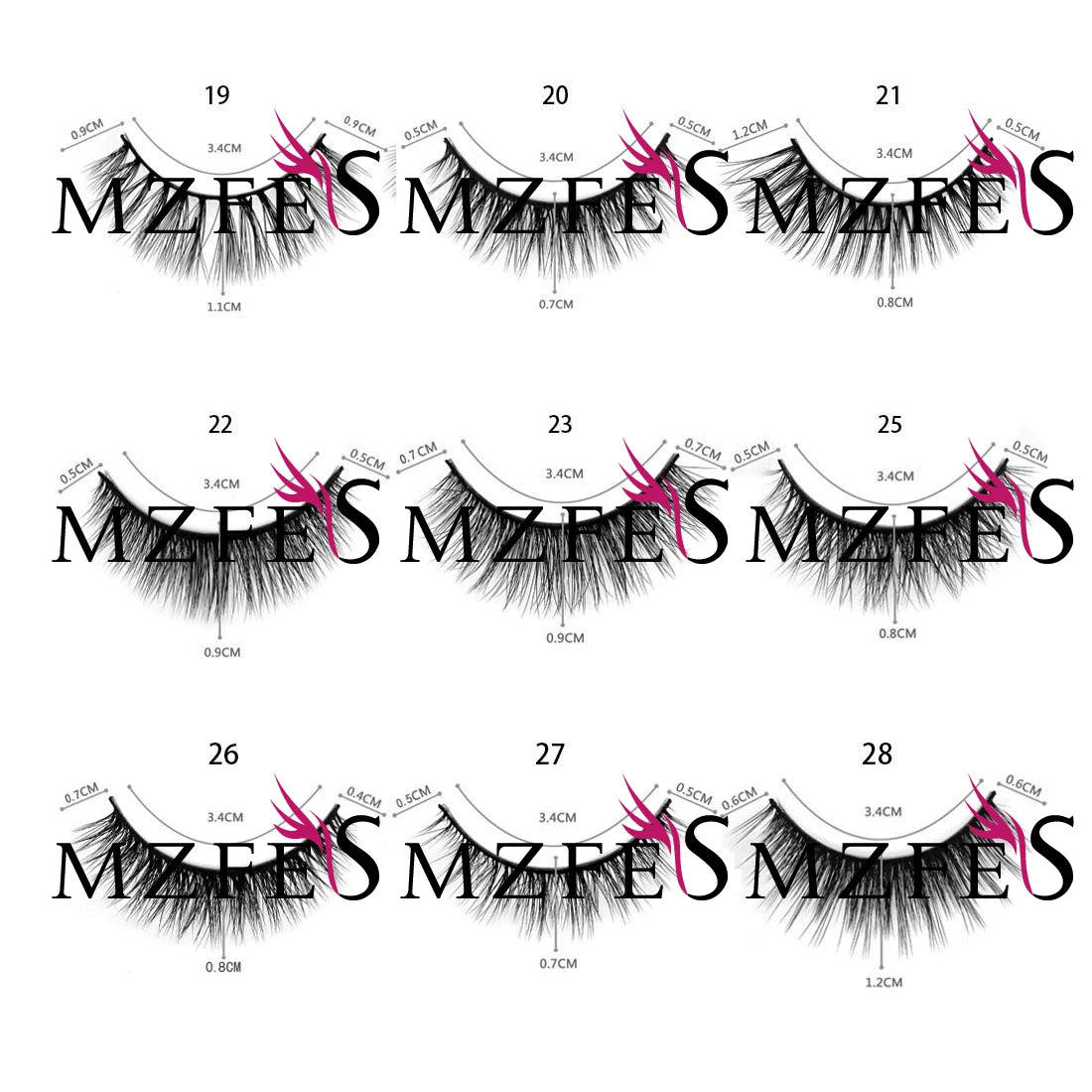 33 Style 10/50/100 Boxes 5 Pairs Natural 3D Mink False Eyelashes Makeup Fake Eye Lashes Faux Cils Make Up Beauty Tools Wholesale