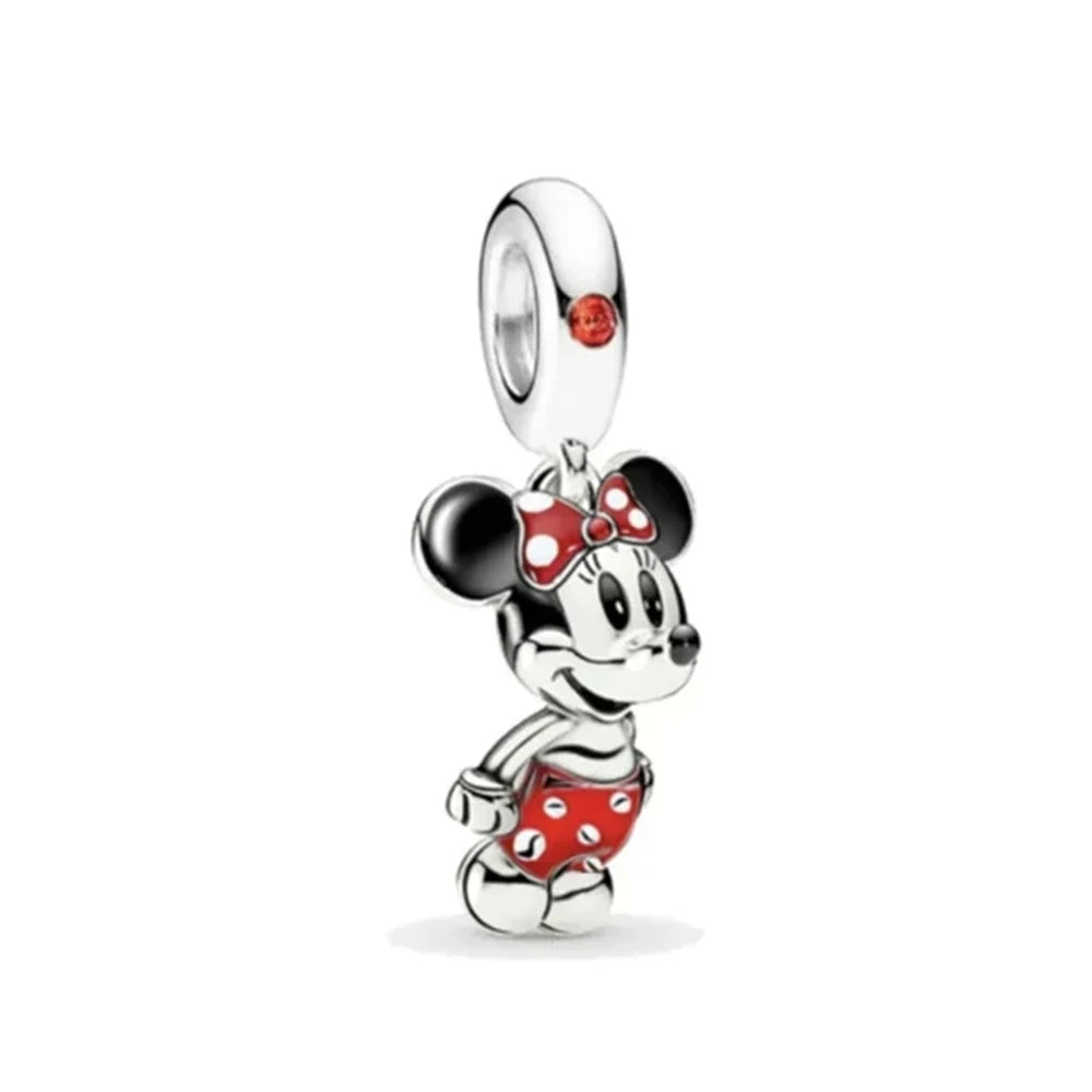 New 925 Sterling Silver Minnie Stitch Poker Vinnie Diy Bead Fit Original Charms Bracelets Jewerly Pandora Accessories Pendant