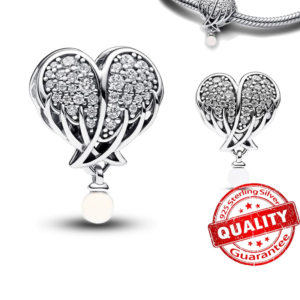 New Arrival 925 Sterling Silver Love You Mom Entwined Infinite Hearts Charm Fit Original Bracelet for Women Necklace DIY Jewelry