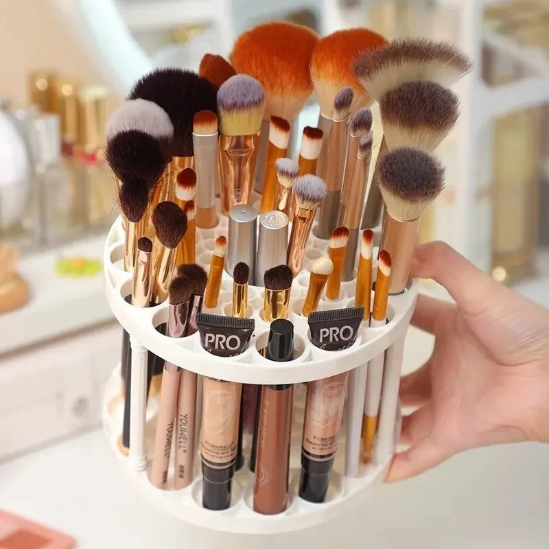 1PC Lattices Cosmetic Make-up Brush Storage Box Multifunction Large-Capacity Table Organizer Make Up Tools Pen Storage Holder