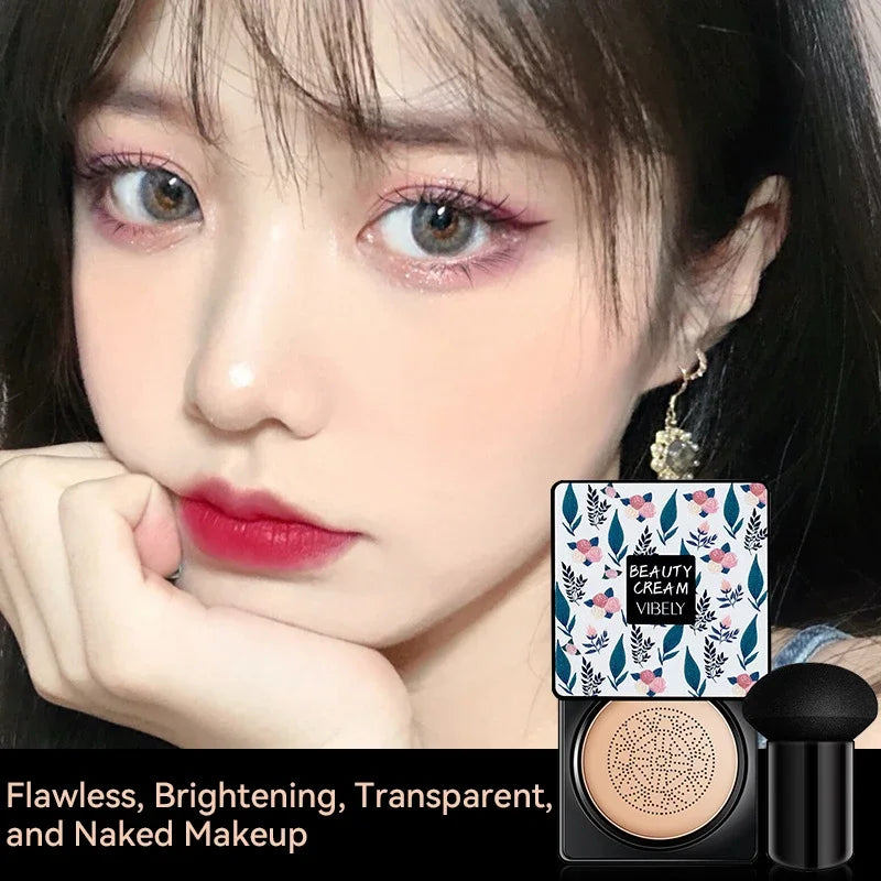 Mushroom Head Air Cushion Cc Cream Foundation Waterproof Facial Cosmetics Bright Make-up Women's Base Makeup Korean New