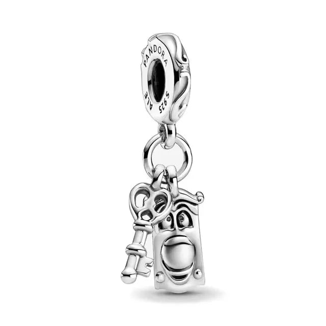 New 925 Sterling Silver Minnie Stitch Poker Vinnie Diy Bead Fit Original Charms Bracelets Jewerly Pandora Accessories Pendant