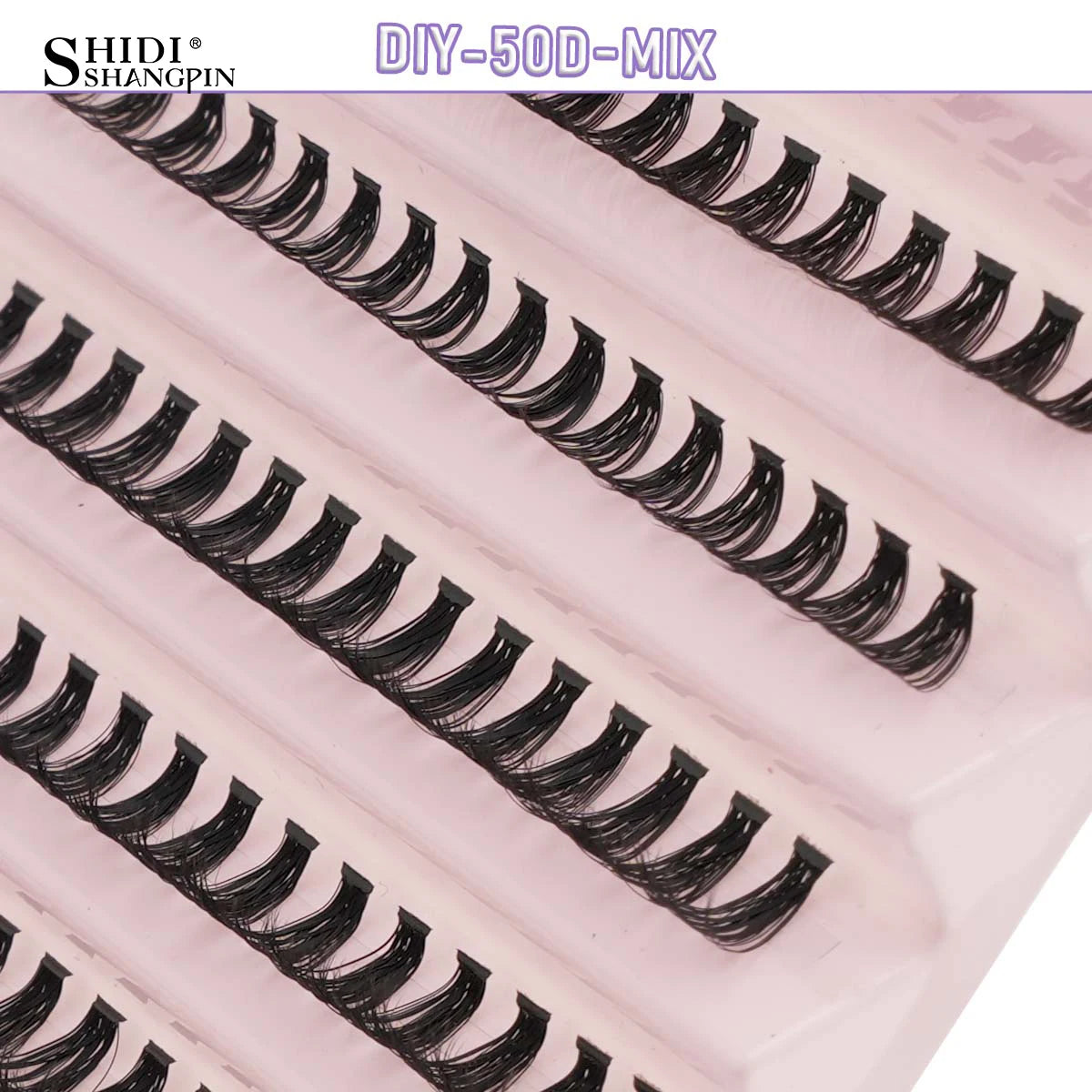 Individual Lashes C/D Curl DIY False Eyelashes Makeup Lash Clusters Set Eyelash Extension Kit Lashes Bond and Seal Make Up Tool
