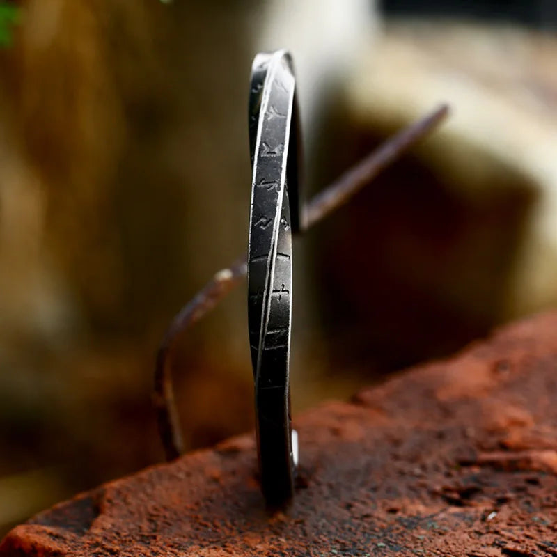 Fashion Vintage Mobius Bracelet For Men Women Stainless Steel Viking Rune Twist Cuff Bangles Jewelry Gifts Wholesale Adjustable