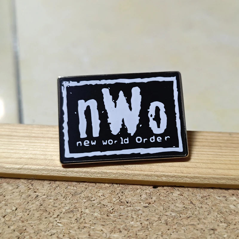 NWo New World Order Professional Wrestling Enamel Pin Anime Figures Brooches Bag Lapel Pin Badges on Backpack Decorative Jewelry