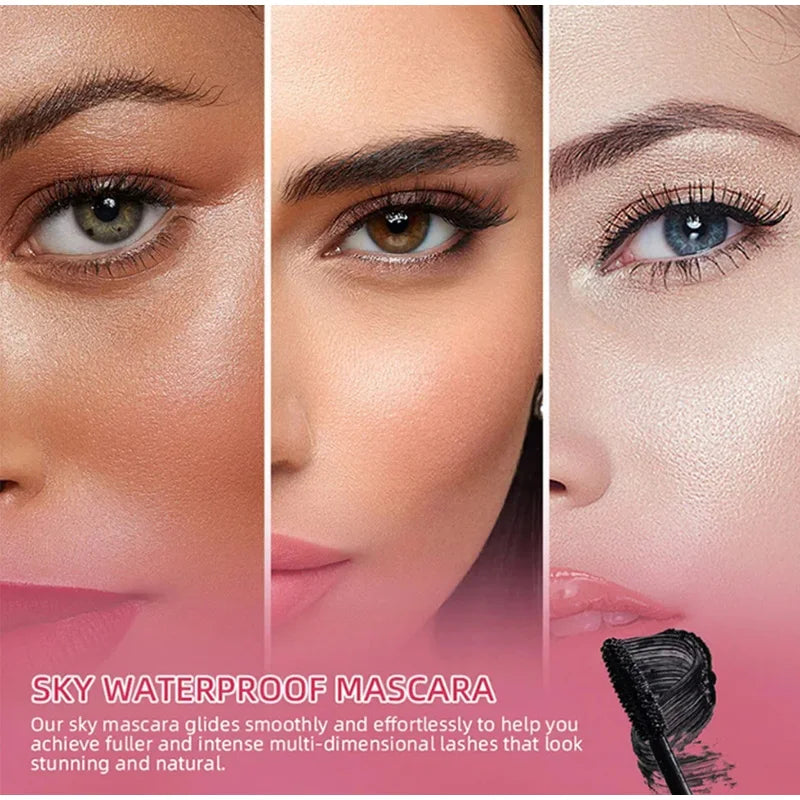 Lengthening Mascara Waterproof Long Lasting Silky Eyelashes Make Up Sweat-resistant Non-smudging Easy To Remove Eye Cosmetic