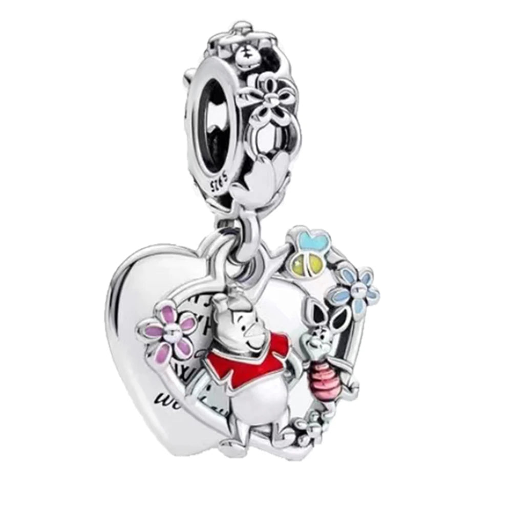 New 925 Sterling Silver Minnie Stitch Poker Vinnie Diy Bead Fit Original Charms Bracelets Jewerly Pandora Accessories Pendant