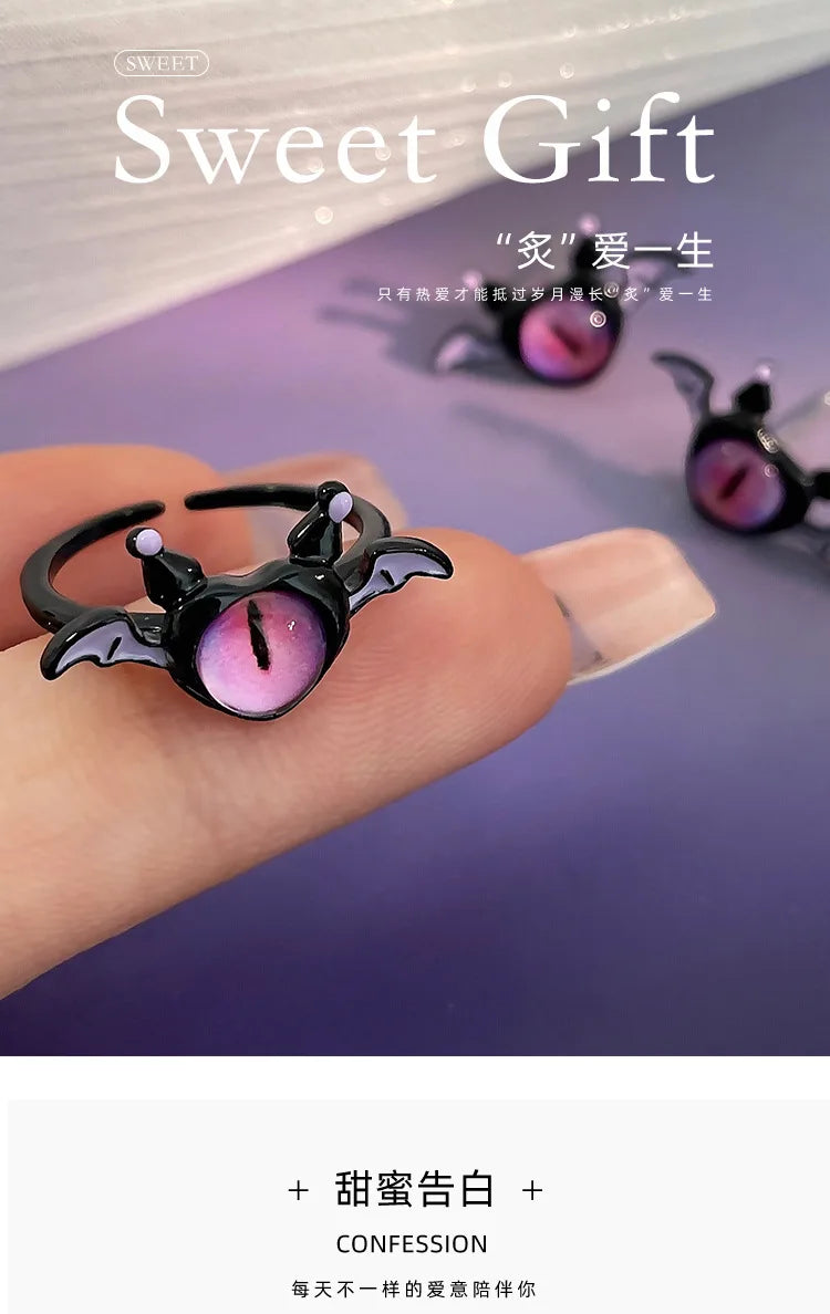 2023 Cosplay Anime Earring For Women Red Single Eye Monster Piercing Halloween Ear Stud Female Funny Goth Ear Accessories Gift
