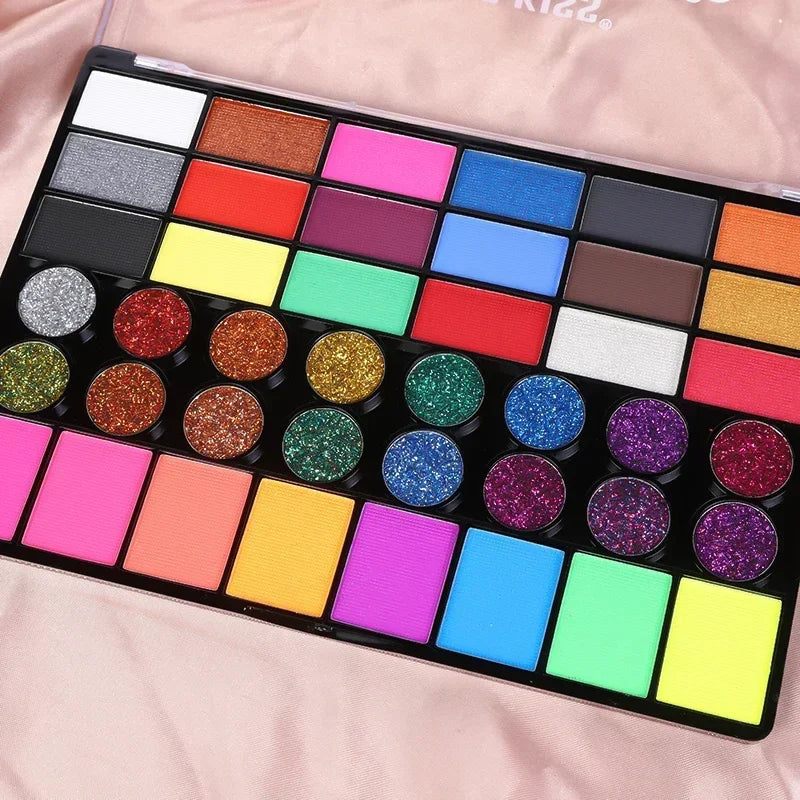 Face Body Painting Make Up Face Color Eye Shadow Easy To Clean Makeup Body Paint Festival Halloween Makeup Body Paint  Wholesale